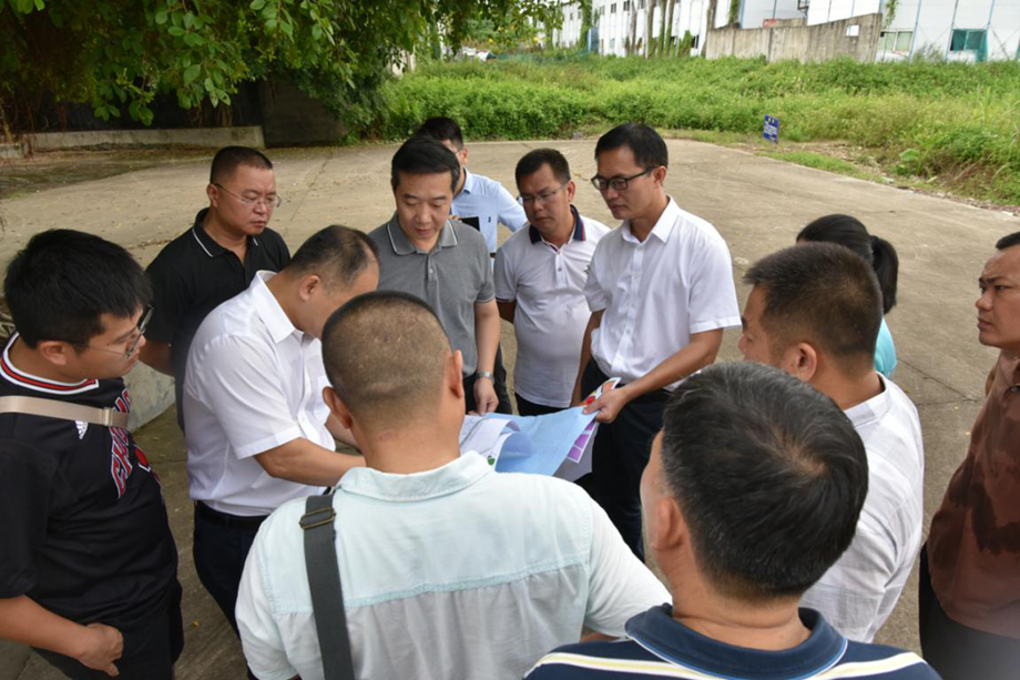 杨杰东调研屋山片区道路建设暨综合保税区基础建设工作