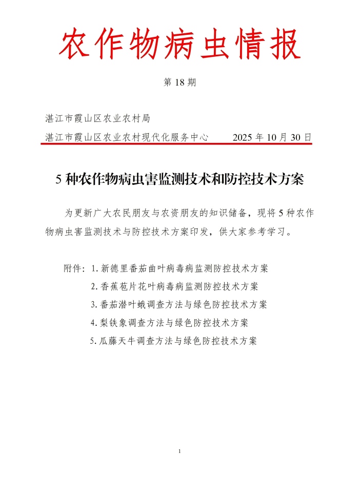 霞山区2025年第18期农作物病虫情报（关于五种农作物病虫害防控技术更新）_01(1).jpg